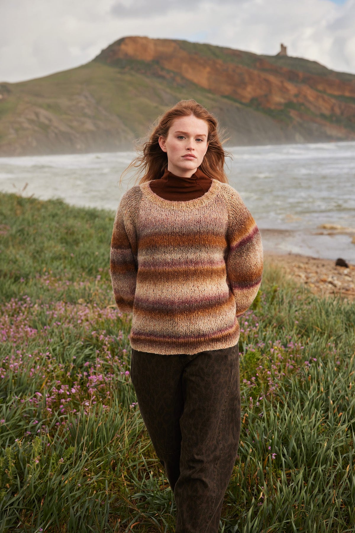 LANGYARNS Kit Knitting Pattern HOPE Sweater Pattern Bundle in Galaxy by LANGYARNS | Punto 98-006