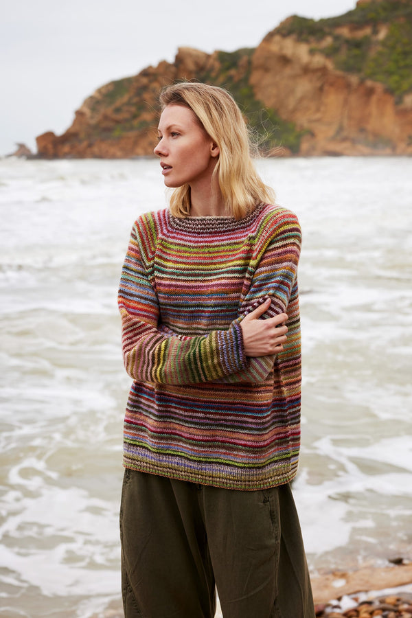 IARA Top-down Sweater Pattern Kit in INFINITY by LANGYARNS | Punto 100-002