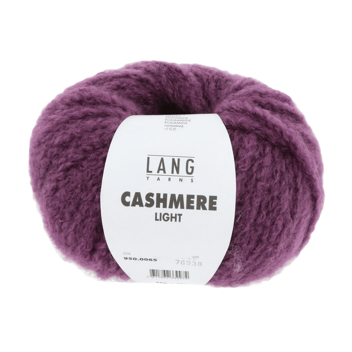 LANGYARNS Kits Knitting Pattern Approximately 30 x 160 cm | 8 balls / fuchsia 950.0065 QUINARA Scarf Pattern Kit in CASHMERE LIGHT by LANGYARNS | Fatto a Mano 290-017