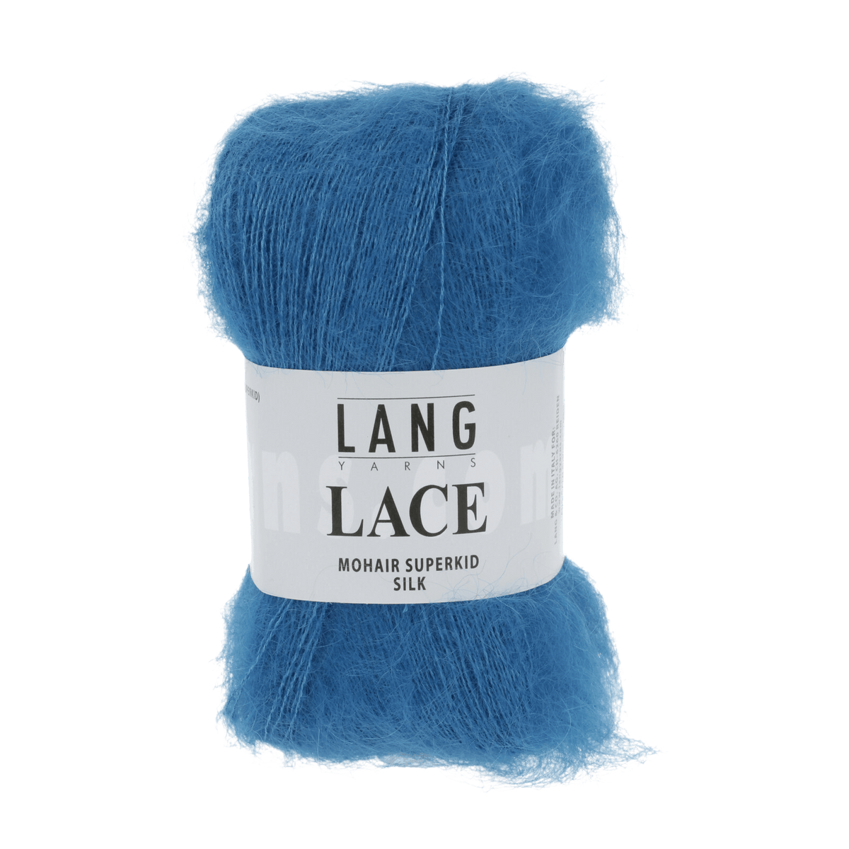 LANGYARNS Kit Knitting Pattern ca 18 x 21 cm - 2 balls / blue 992.0006 Akela Arm warmers Pattern Bundle in Lace by LANGYARNS | Fatto a Mano 290-054