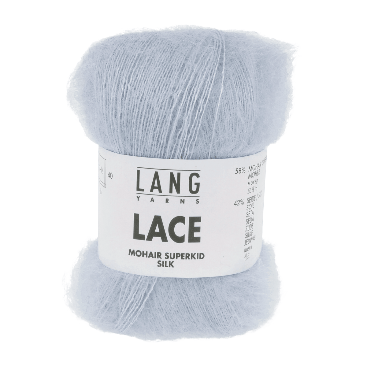 LANGYARNS Kit Knitting Pattern ca 18 x 21 cm - 2 balls / sky 992.0021 Akela Arm warmers Pattern Bundle in Lace by LANGYARNS | Fatto a Mano 290-054