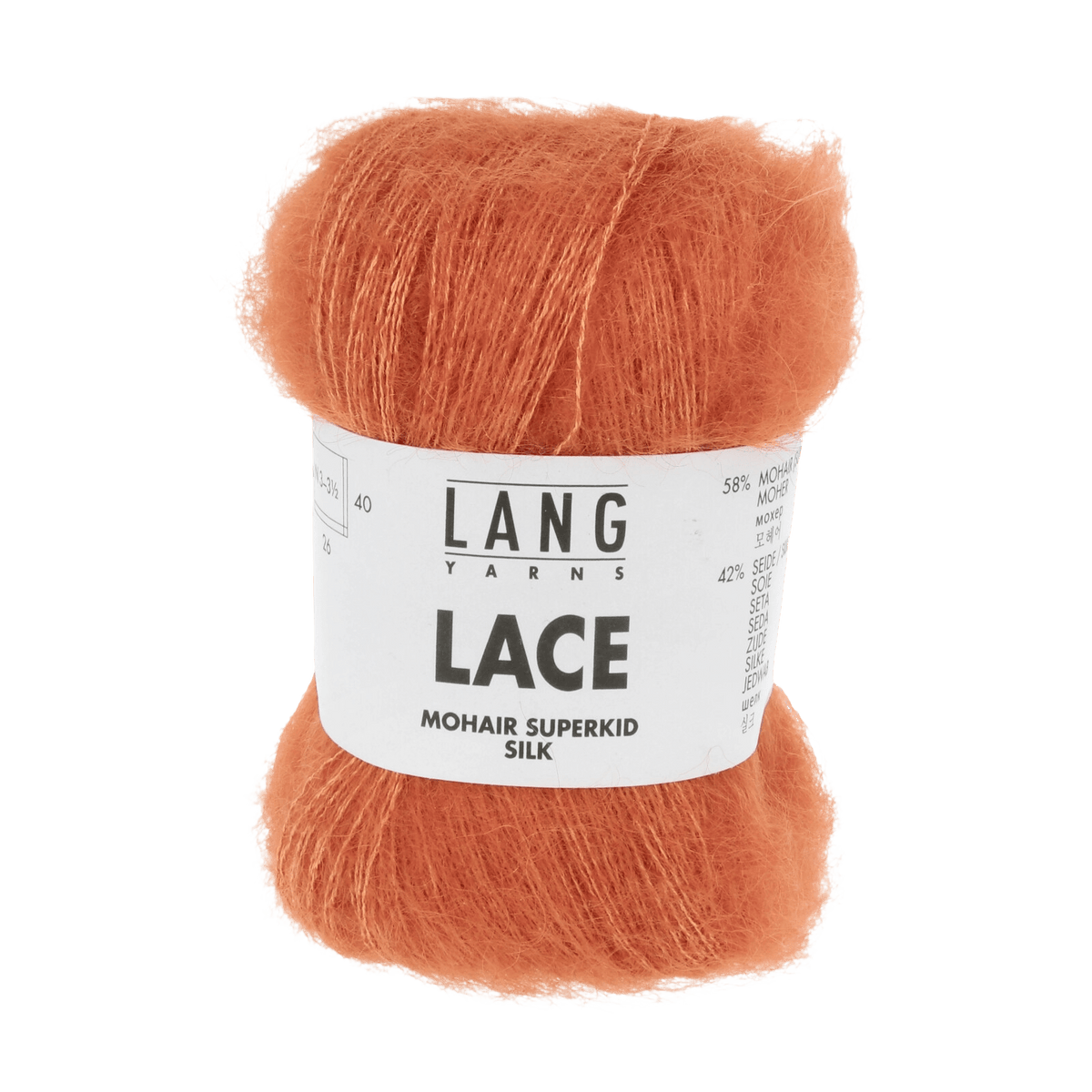 LANGYARNS Kit Knitting Pattern ca 18 x 21 cm - 2 balls / pumpkin 992.0159 Akela Arm warmers Pattern Bundle in Lace by LANGYARNS | Fatto a Mano 290-054