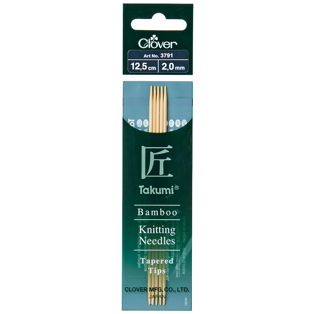 Clover | Takumi | Bamboo Double Pointed Knitting Needles (DPN's) | McIntosh