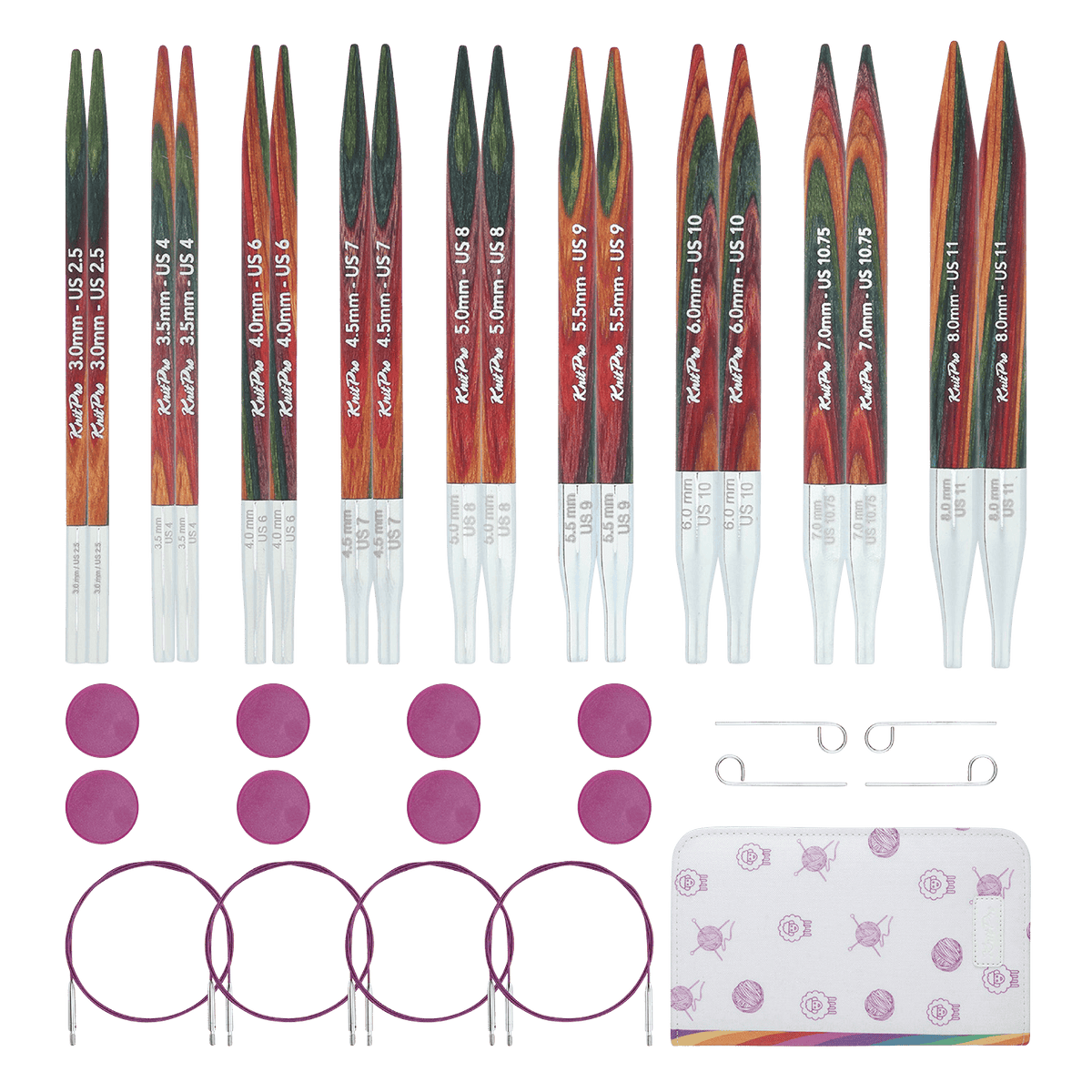 KnitPro Knitting Needles KnitPro | Symfonie 2 | 10cm Interchangeable Knitting Needle Tips Deluxe Set