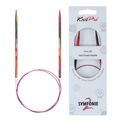 KnitPro Knitting Needles 25cm / 2.0mm KnitPro | Symfonie 2 | Fixed Circular Knitting Needles