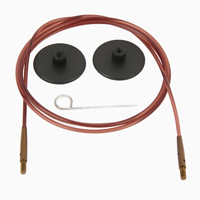 KnitPro | Brown Nylon Cables with Brown Connectors for Gingers range | McIntosh