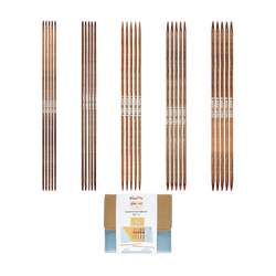 KnitPro Knitting Needles KnitPro | Ginger Cubics | Double Pointed Knitting Needle Set 15cm