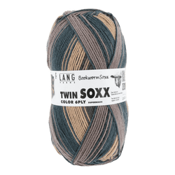 LANGYARNS Yarn Kafka - Olive / Navy LANGYARNS | Twin Soxx - Book Worm Soxx | 6 PLY | 600