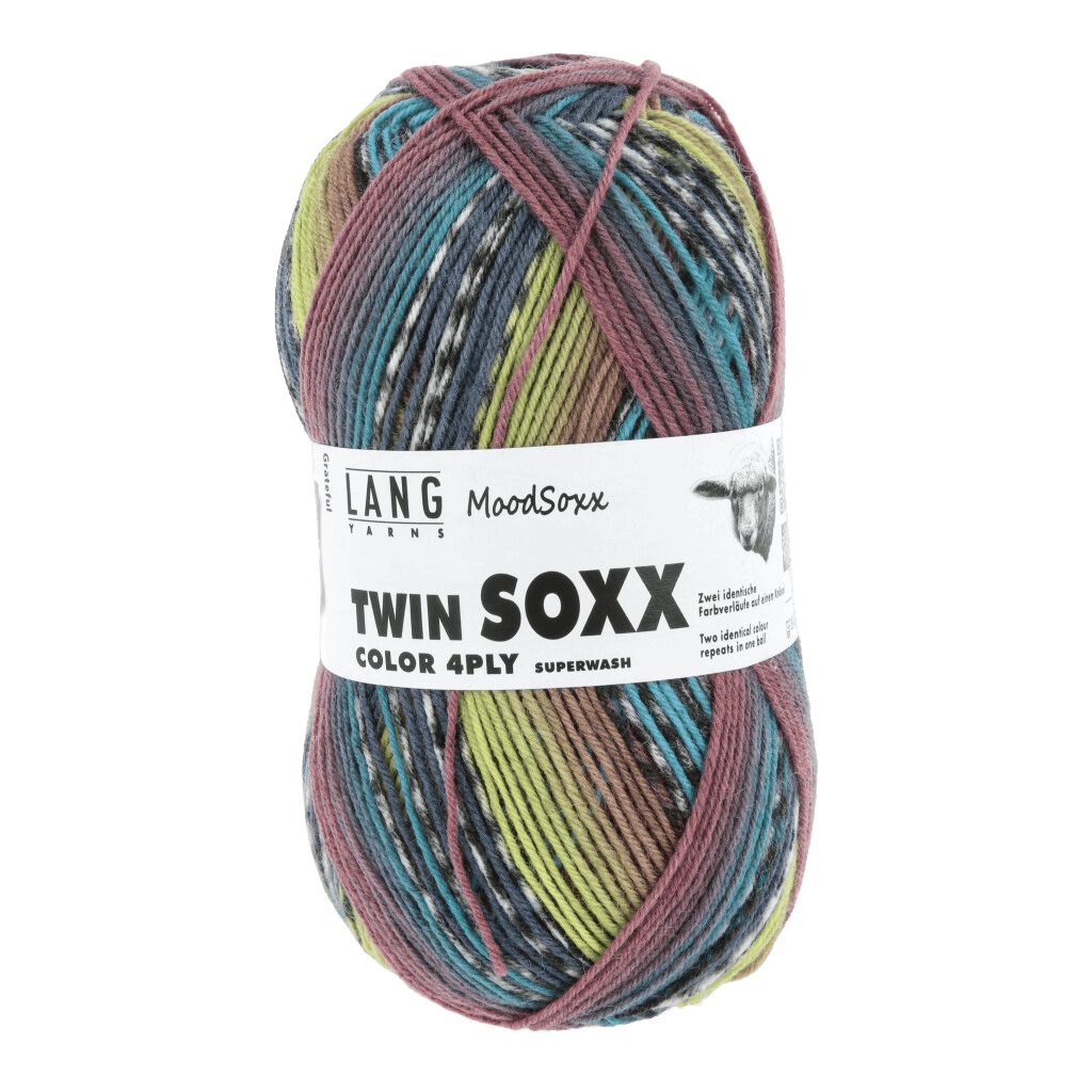 LANGYARNS Yarn Grateful - Blue / Turquoise / Light Green LANGYARNS | Twin Soxx - Mood Soxx | 4 PLY | 909