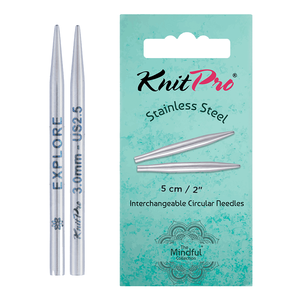 KnitPro Knitting Needles 5cm / 2.0mm KnitPro | The Mindful Collection | Petite Interchangeable Knitting Needle Tips