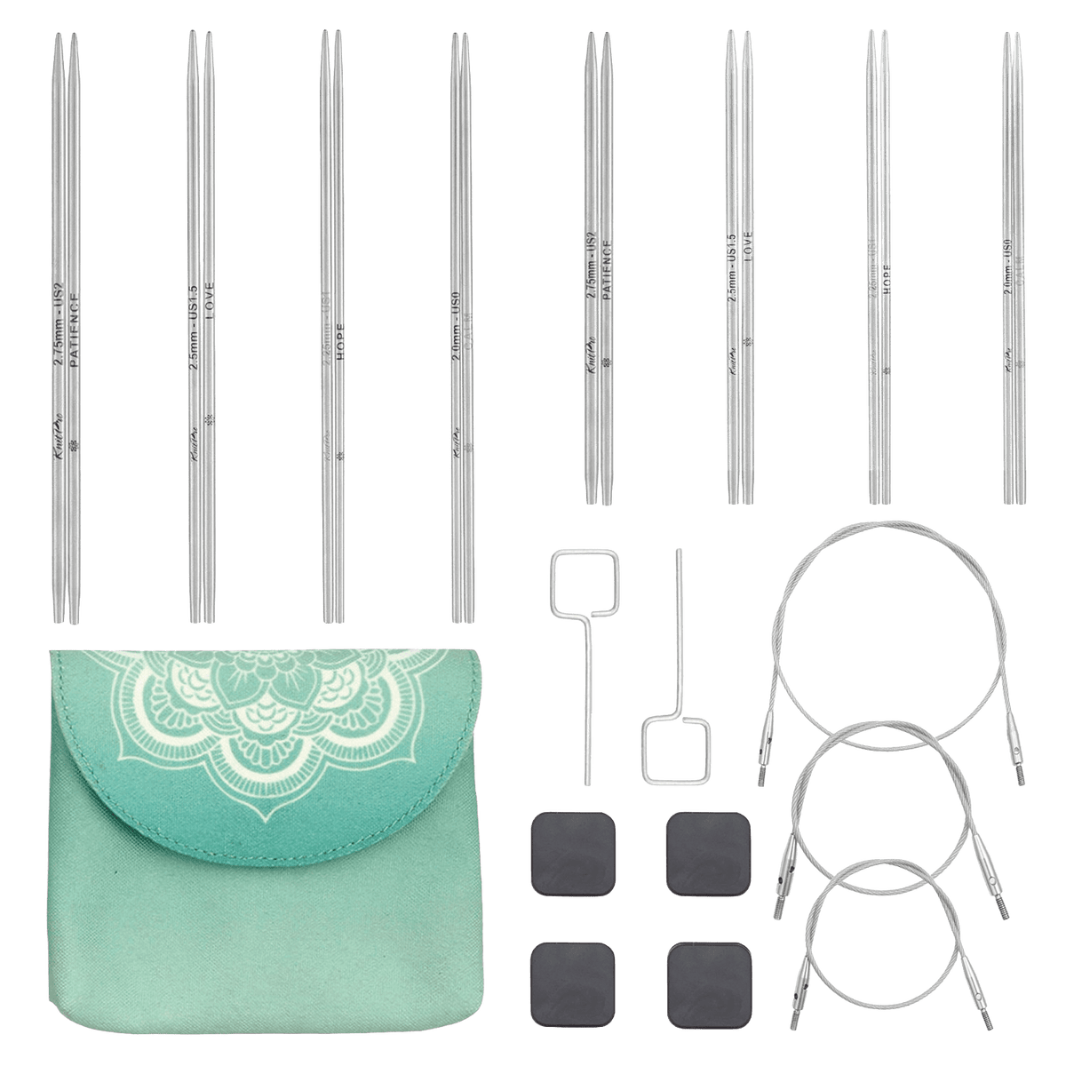 KnitPro Knitting Needles KnitPro | The Mindful Collection | Petite Interchangeable Knitting Needle Tips Midi Set