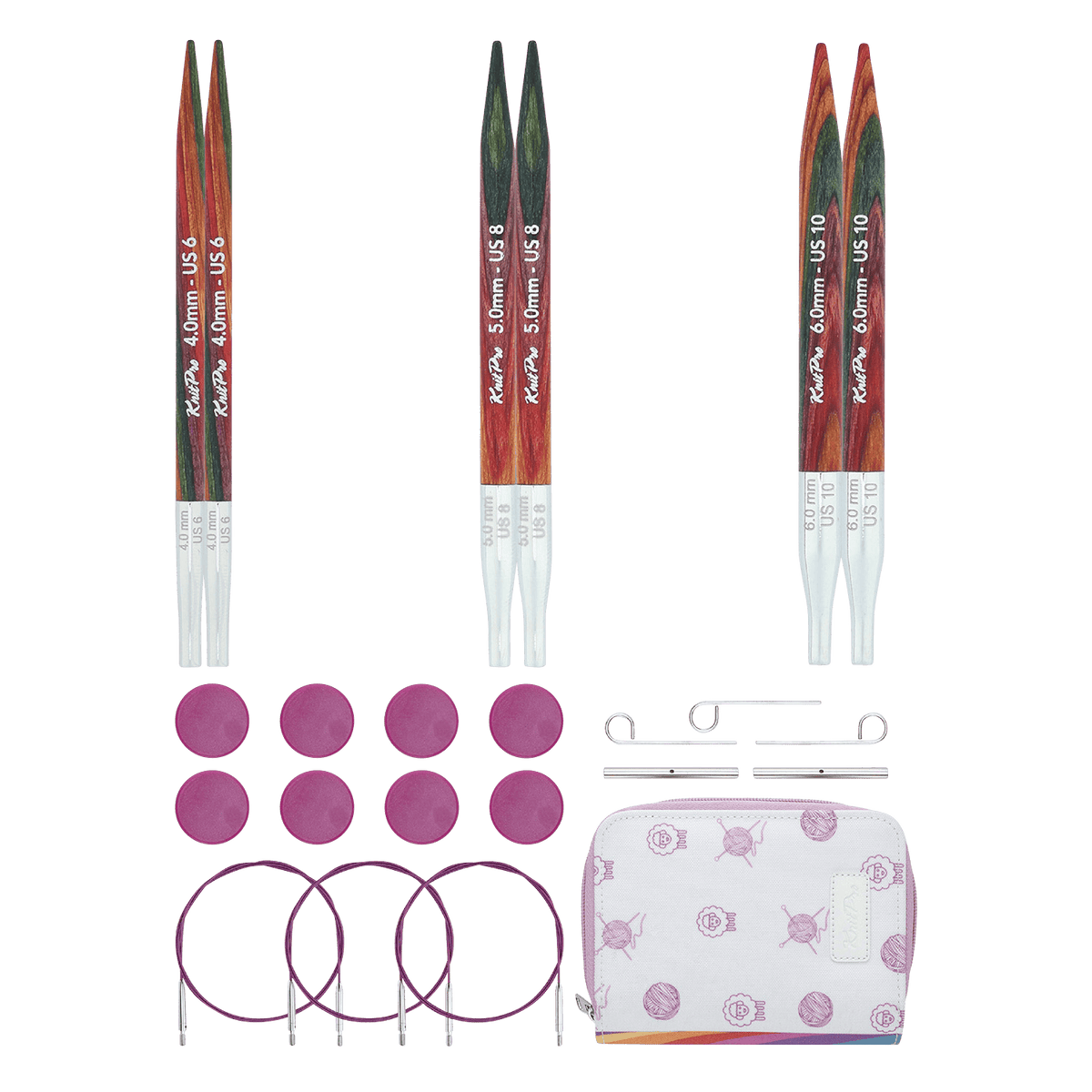 KnitPro Knitting Needles KnitPro | Symfonie 2 | 13cm Interchangeable Knitting Needle Tips Starter Set
