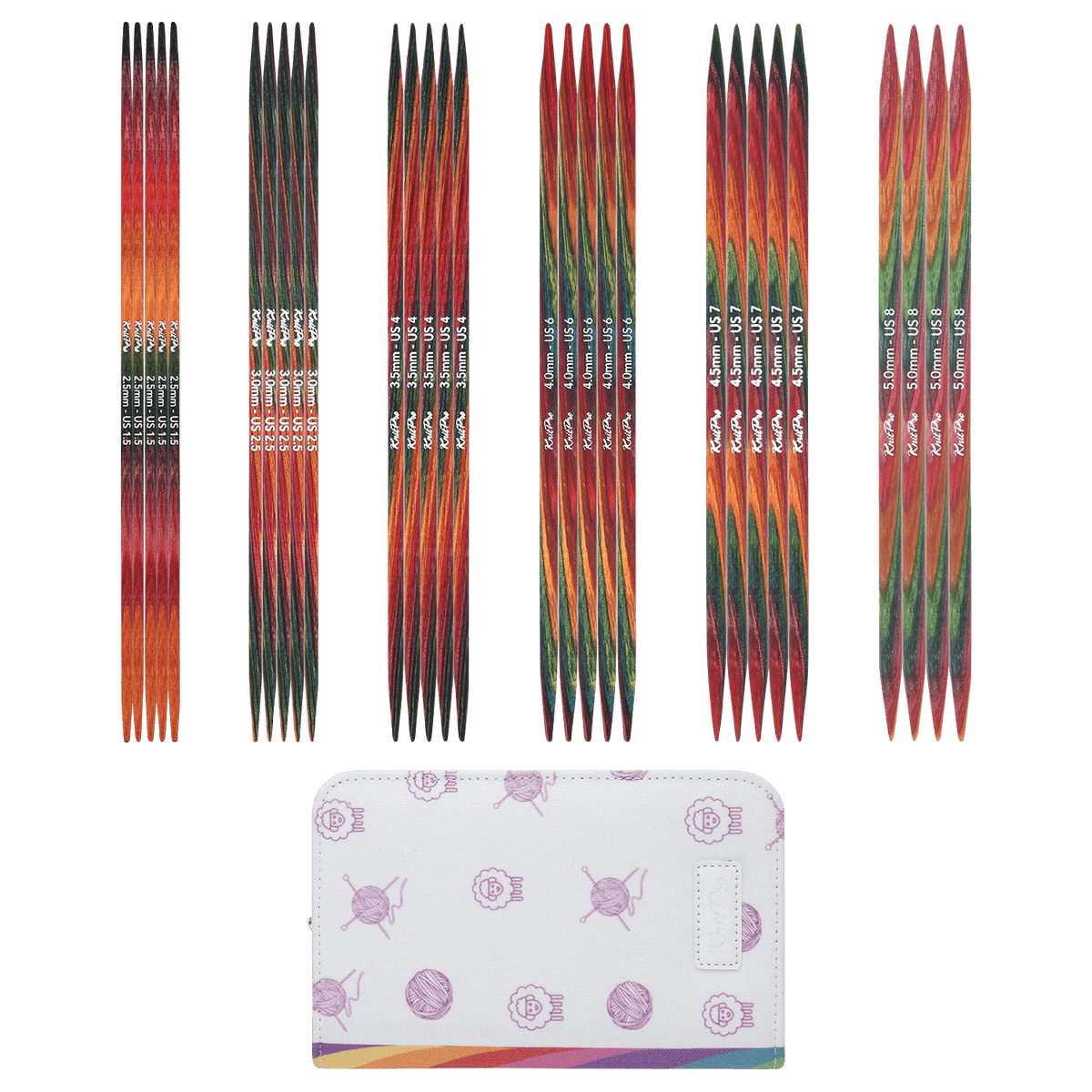KnitPro Knitting Needles KnitPro | Symfonie 2 | 15cm Double Pointed Knitting Needle Starter Set