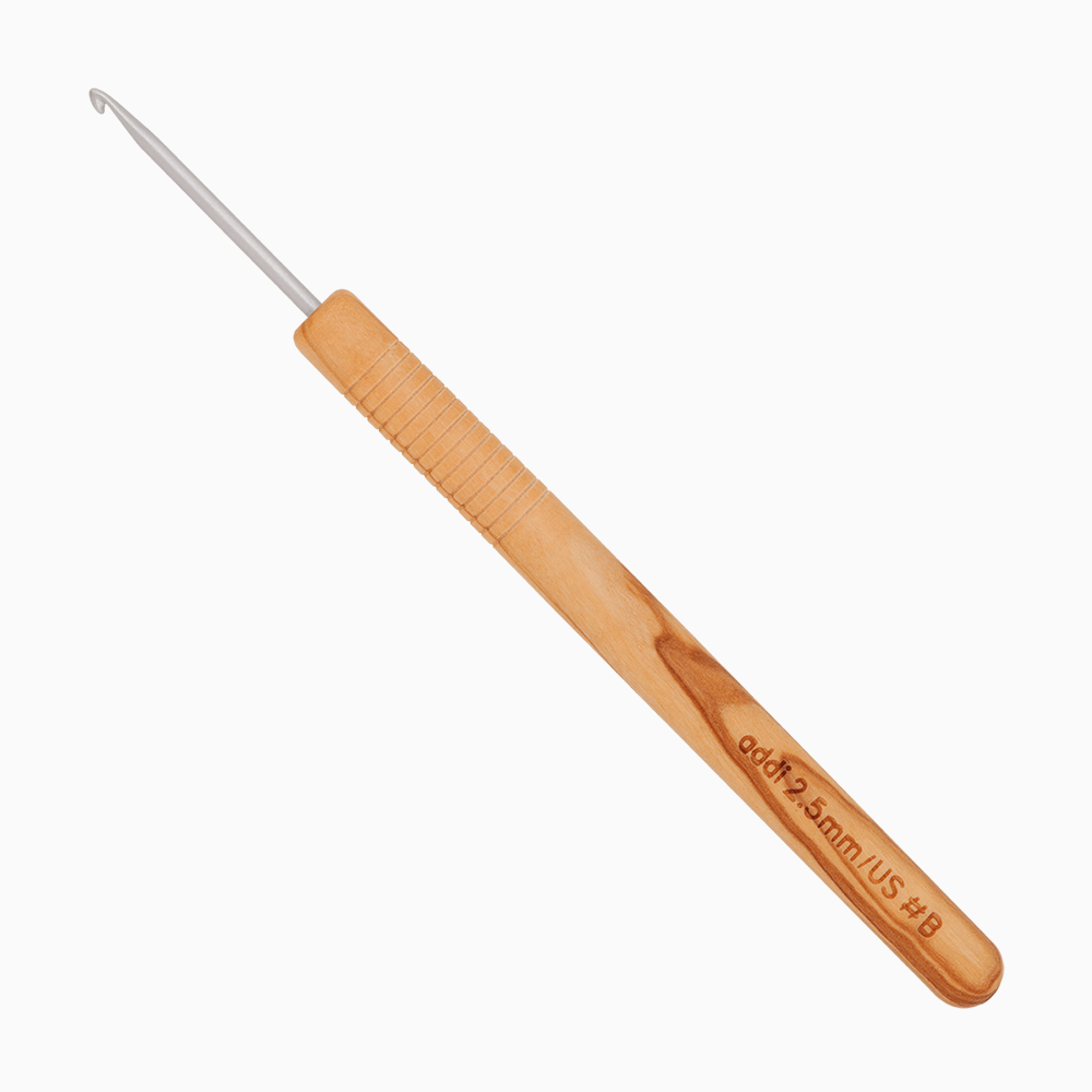 Addi Crochet Hooks Addi | addiNature | Olive Wood Crochet Hook | 577-7 / 578-7