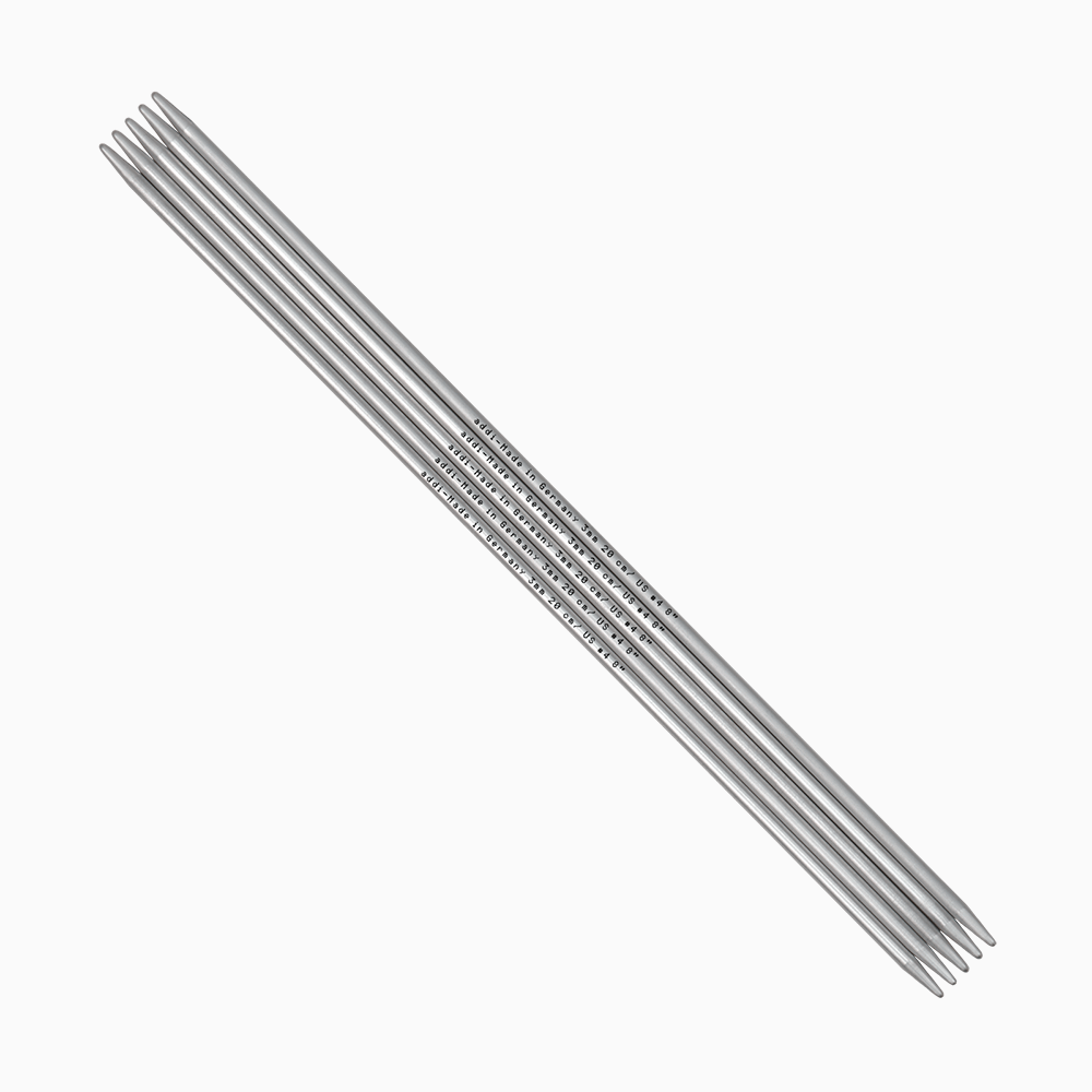 Addi Knitting Needles 10cm / 2.00mm Addi | addiSock | Double Pointed Aluminium Knitting Needles | 201-7