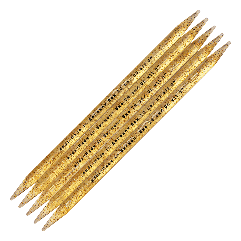 Addi Knitting Needles 25cm / 9.00mm Addi | addiChampagne | Double Pointed Knitting Needles | 401-7