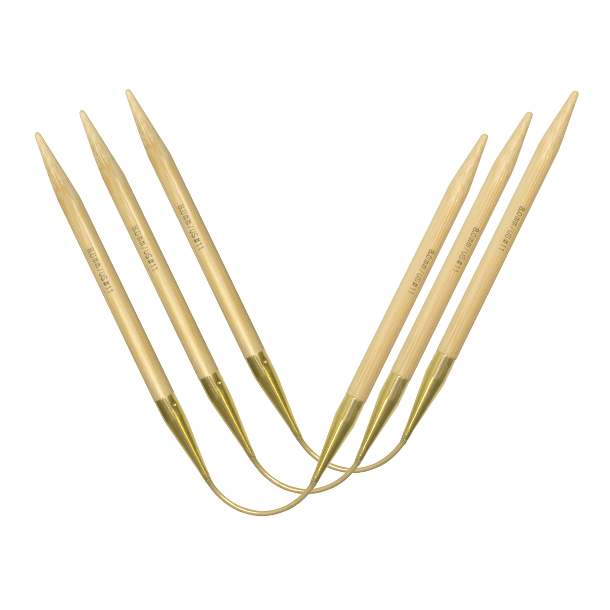 Addi Knitting Needles 4.00mm Addi | addiCraSy Trio | Double Pointed Knitting Needles |561-2 | Bamboo Long | 30cm