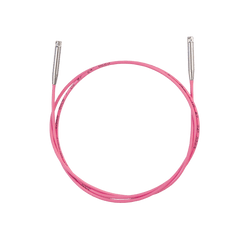 Addi Knitting Needles 60cm Addi | addiClick | Unicorn Pink Cords | 729-7