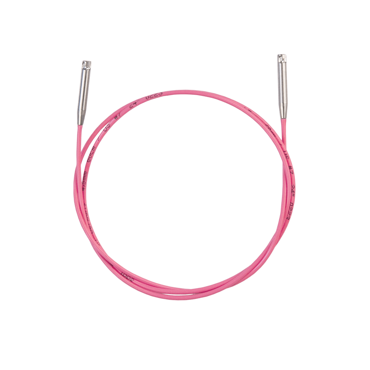Addi Knitting Needles 60cm Addi | addiClick | Unicorn Pink Cords | 729-7