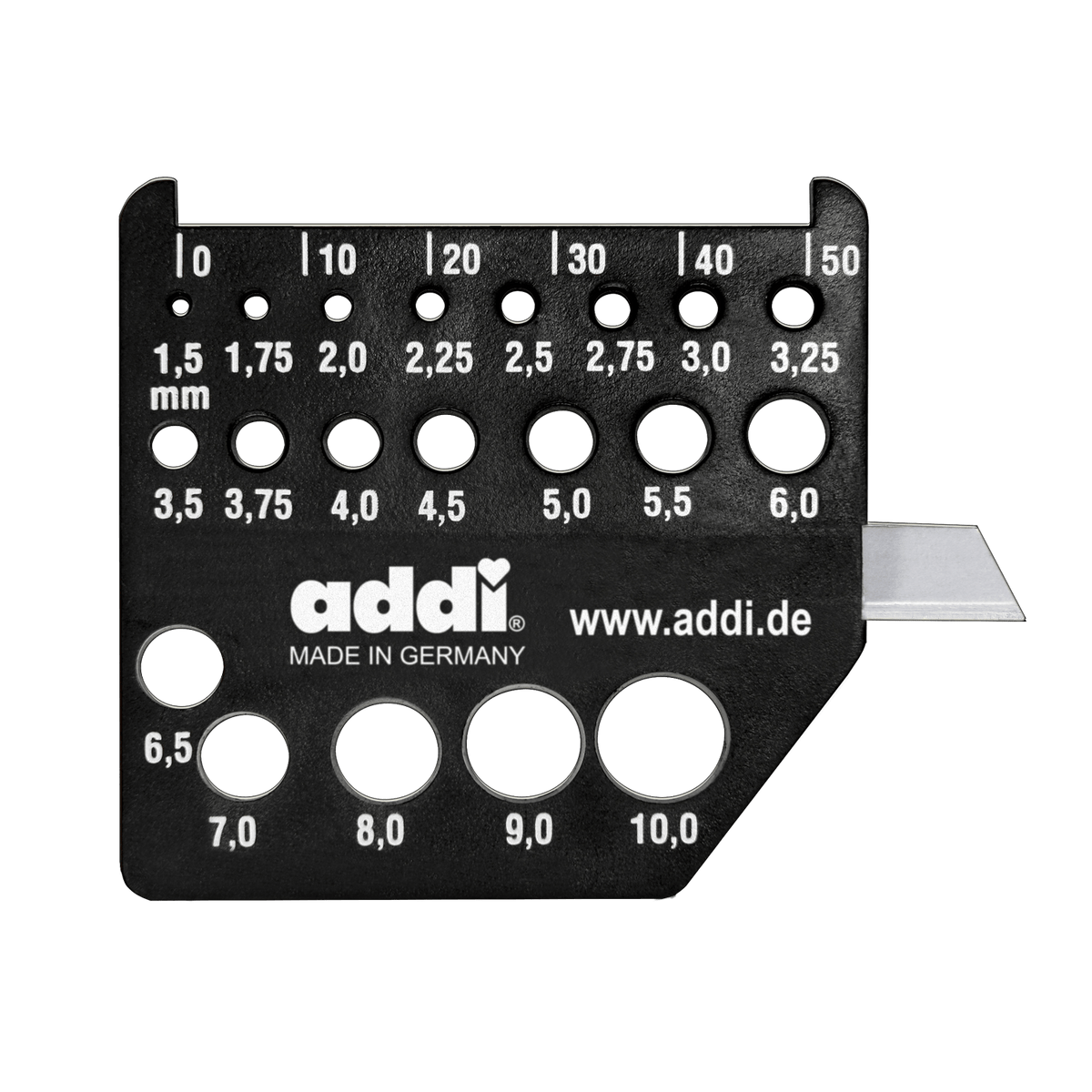 Addi Knitting Needles Addi | addiDimension | Needle Gauge with Blade | 404-7