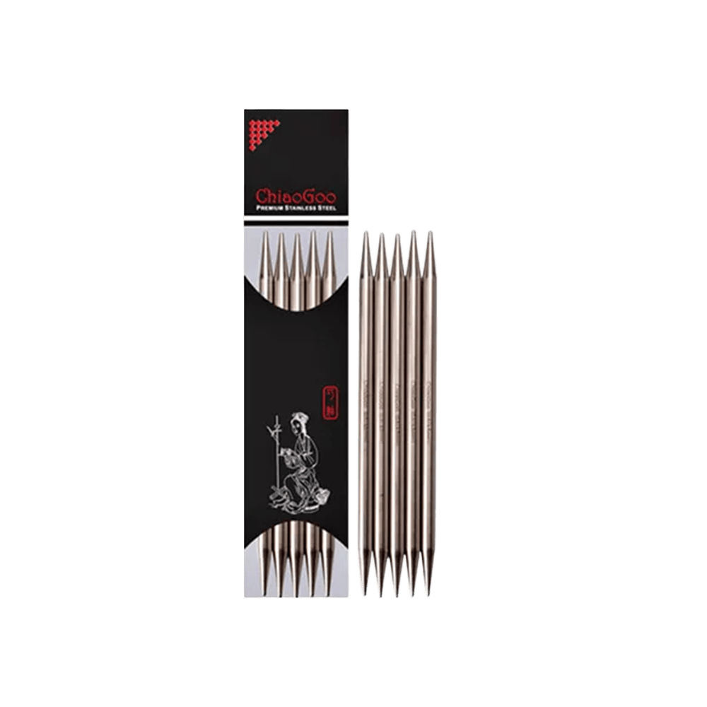 ChiaoGoo 2.00mm / 15cm ChiaoGoo | Stainless Steel Double Pointed Knitting Needles