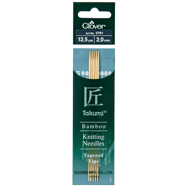 Clover | Bamboo Double Pointed Knitting Needles | Takumi