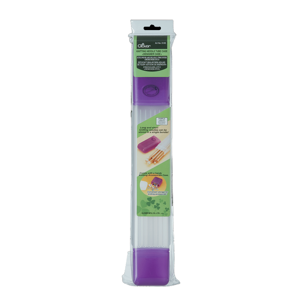 Clover Clover | Knitting Needle Case | Purple
