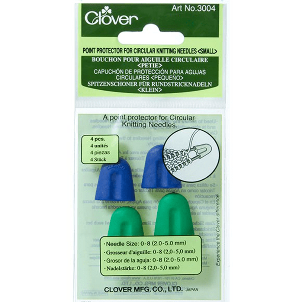 Clover Small - needle sizes 2.00 - 5.00mm Clover | Circular Knitting Needle Point Protectors