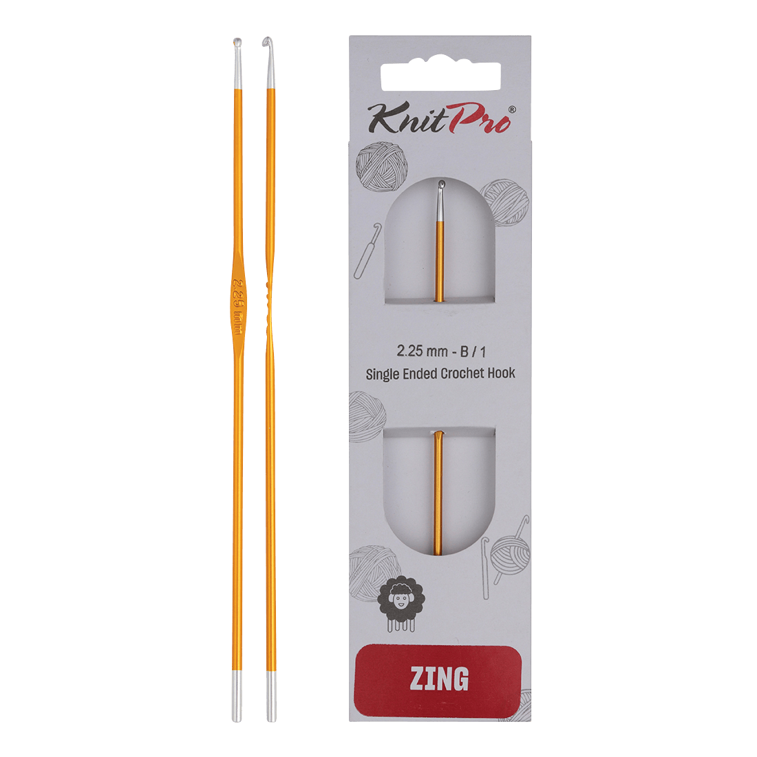 KnitPro Crochet Hooks 2.25mm KnitPro | Zing | Single Ended Crochet Hooks