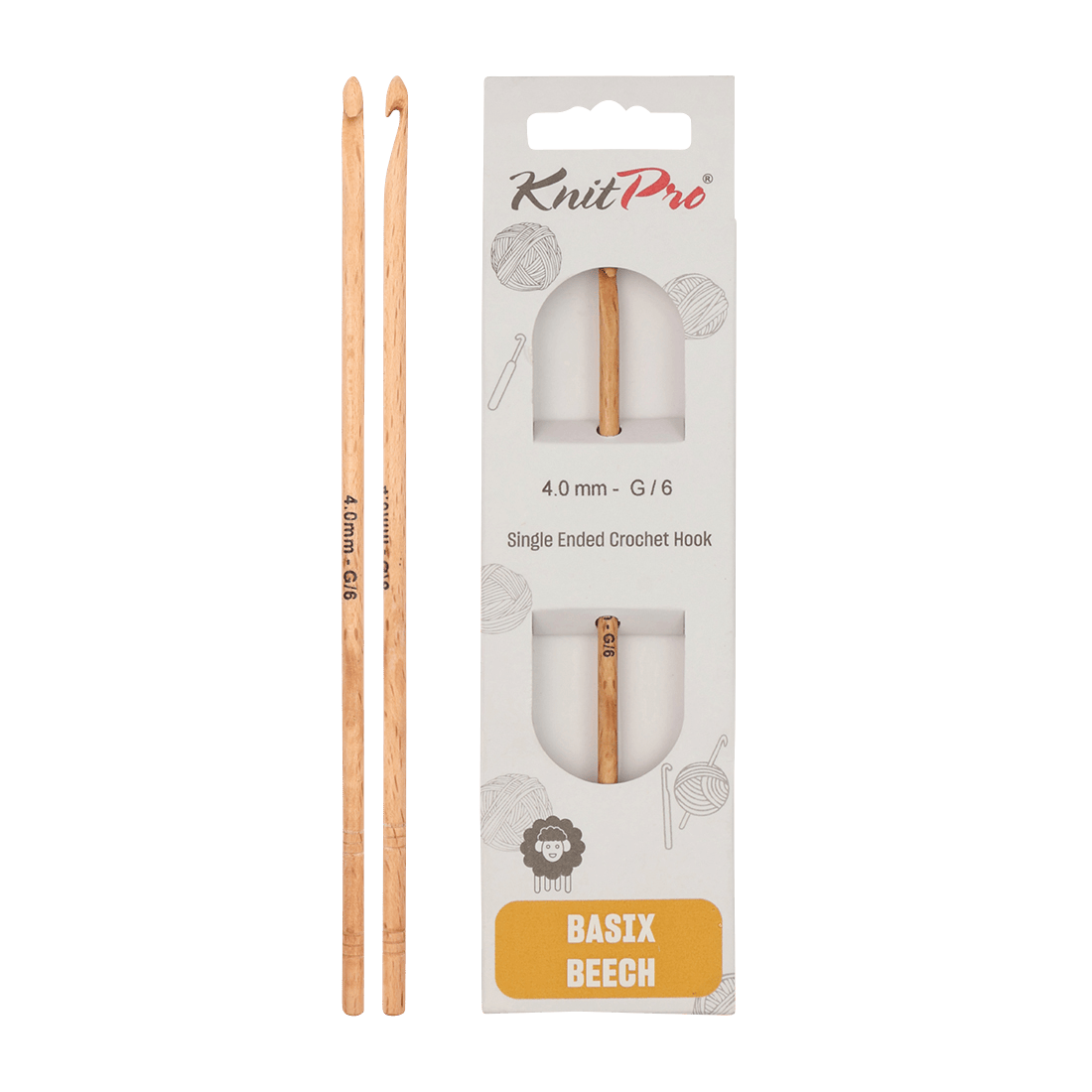 KnitPro Crochet Hooks 3.0mm KnitPro | Basix Beech | Single Ended Crochet Hooks