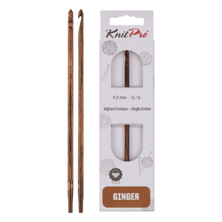 KnitPro Crochet Hooks 3.0mm KnitPro | Ginger | Afghan / Tunisian Single Ended Crochet Hooks