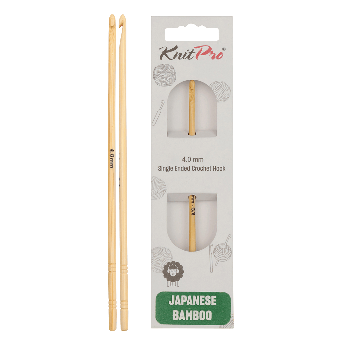 KnitPro Crochet Hooks 3.0mm KnitPro | Japanese Bamboo | Single Ended Crochet Hooks