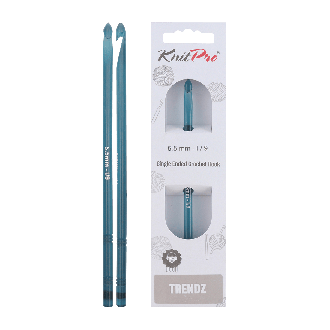 KnitPro Crochet Hooks 5.5mm KnitPro | Trendz | Single Ended Crochet Hooks
