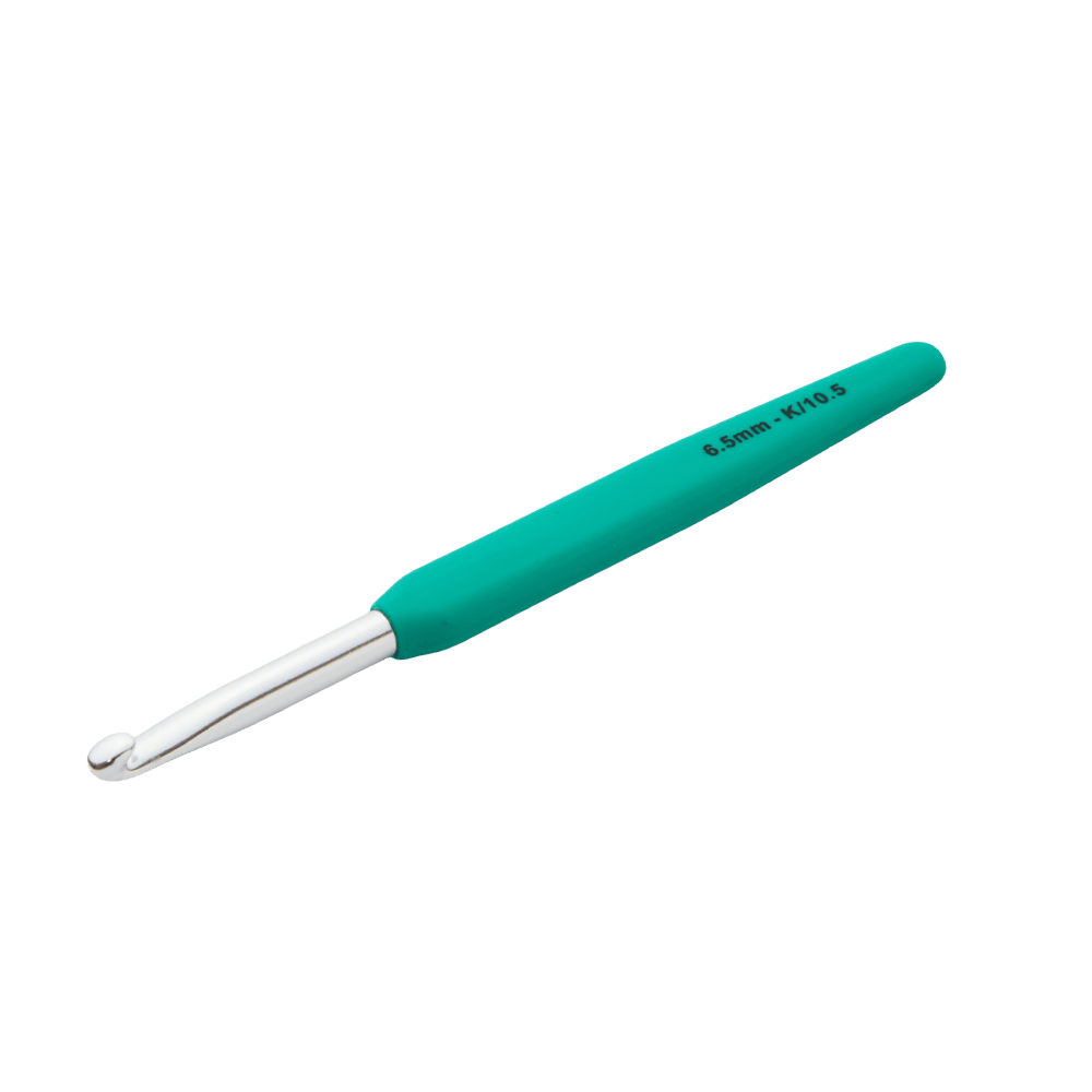 KnitPro Crochet Hooks 6.50mm  | US size K/10 - Aquamarine Haze KnitPro | Waves 2.0 | Crochet Hooks
