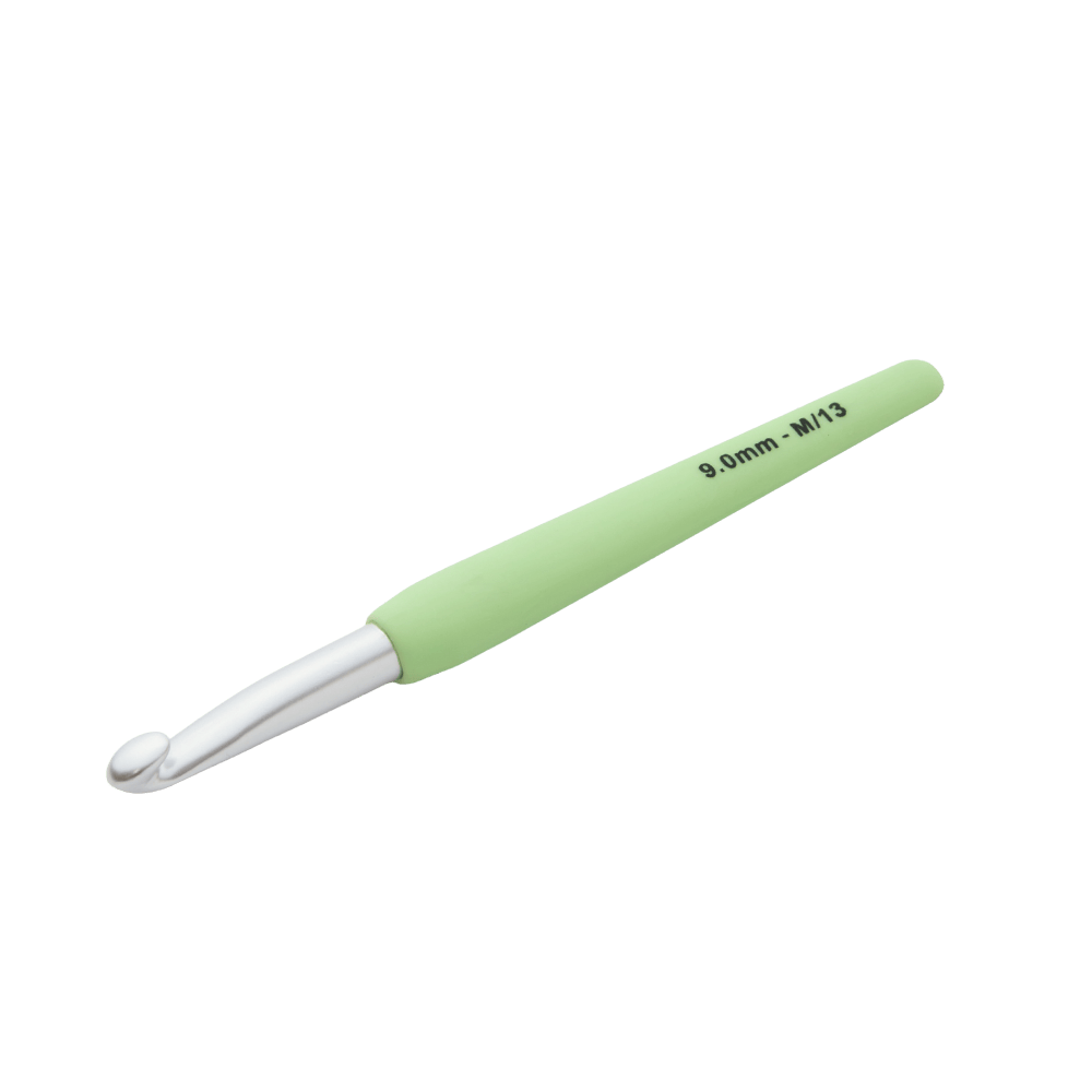 KnitPro Crochet Hooks 9.00mm  | US size M/13 - Pistachio Bliss KnitPro | Waves 2.0 | Crochet Hooks
