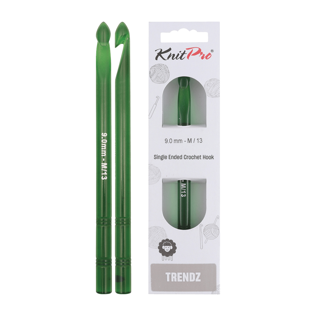 KnitPro Crochet Hooks 9.0mm KnitPro | Trendz | Single Ended Crochet Hooks