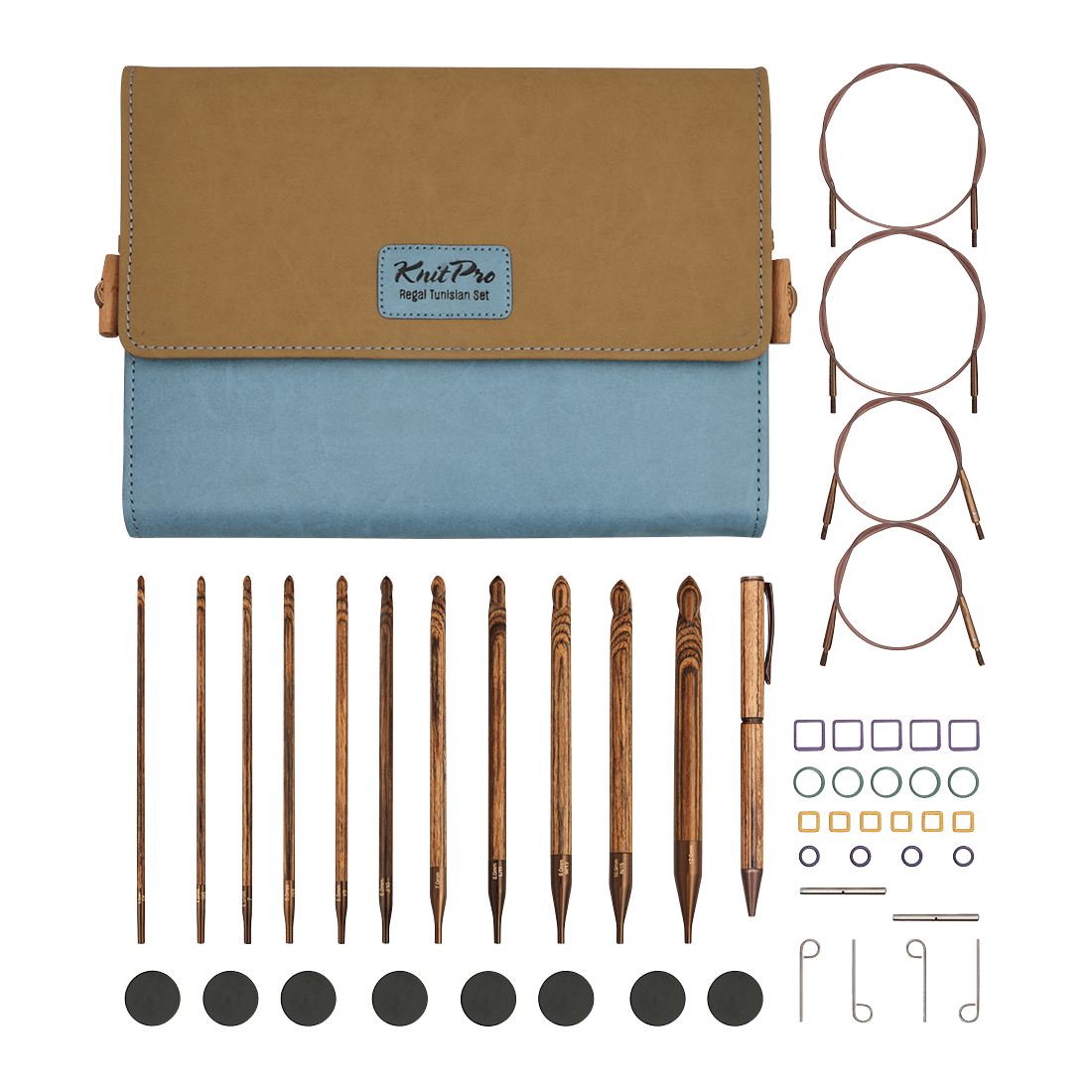 KnitPro Crochet Hooks KnitPro | Ginger | Afghan / Tunisian Crochet Hook Regal Set