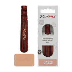 KnitPro Crochet Hooks Rose KnitPro | Oasis | Wooden Handles for Interchangeable Crochet Hooks