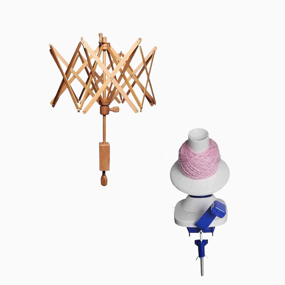 KnitPro KnitPro | Plastic Ball Winder & Natural Swift Bundle