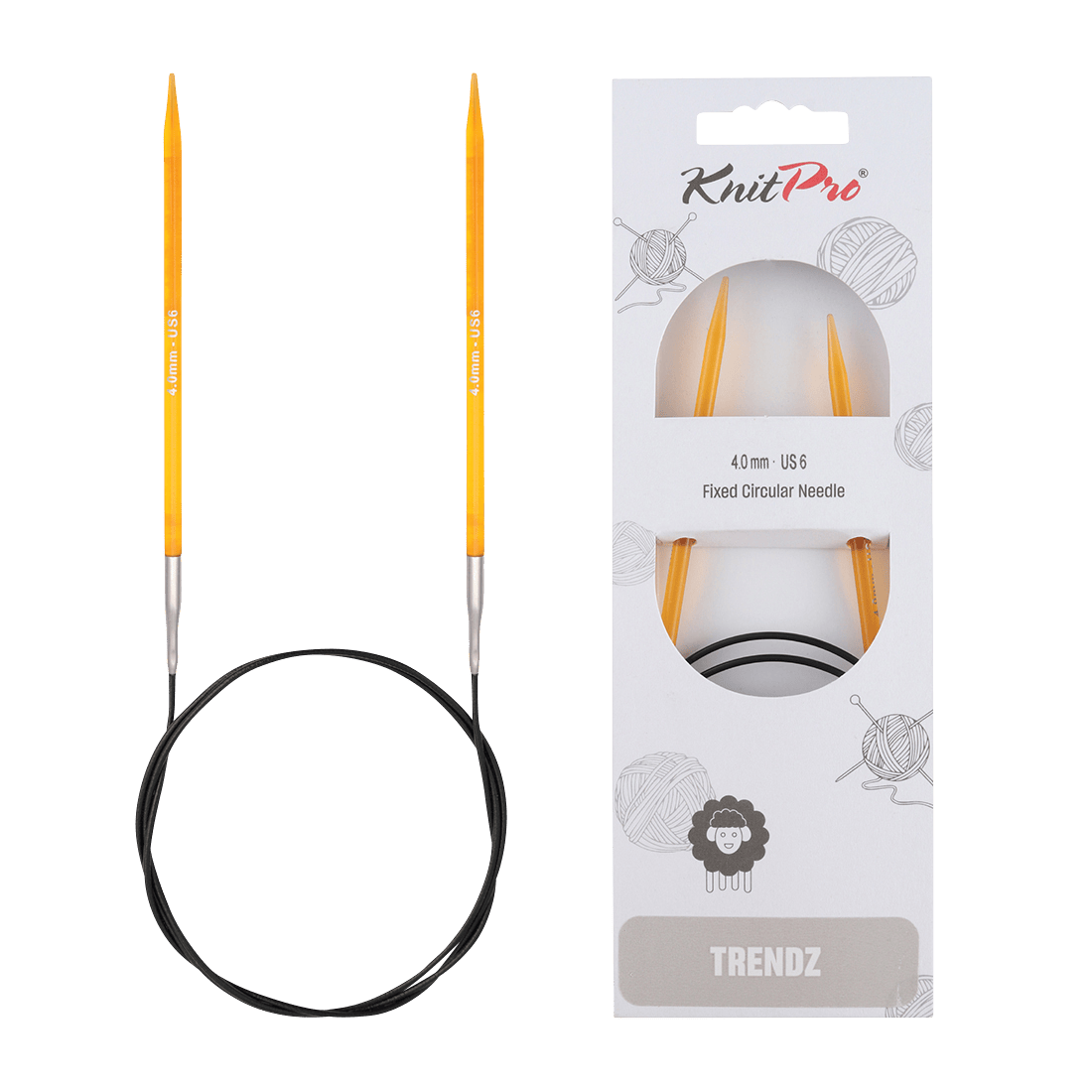 KnitPro Knitting Needles 100cm / 4.0mm KnitPro | Trendz | Fixed Circular Knitting Needles