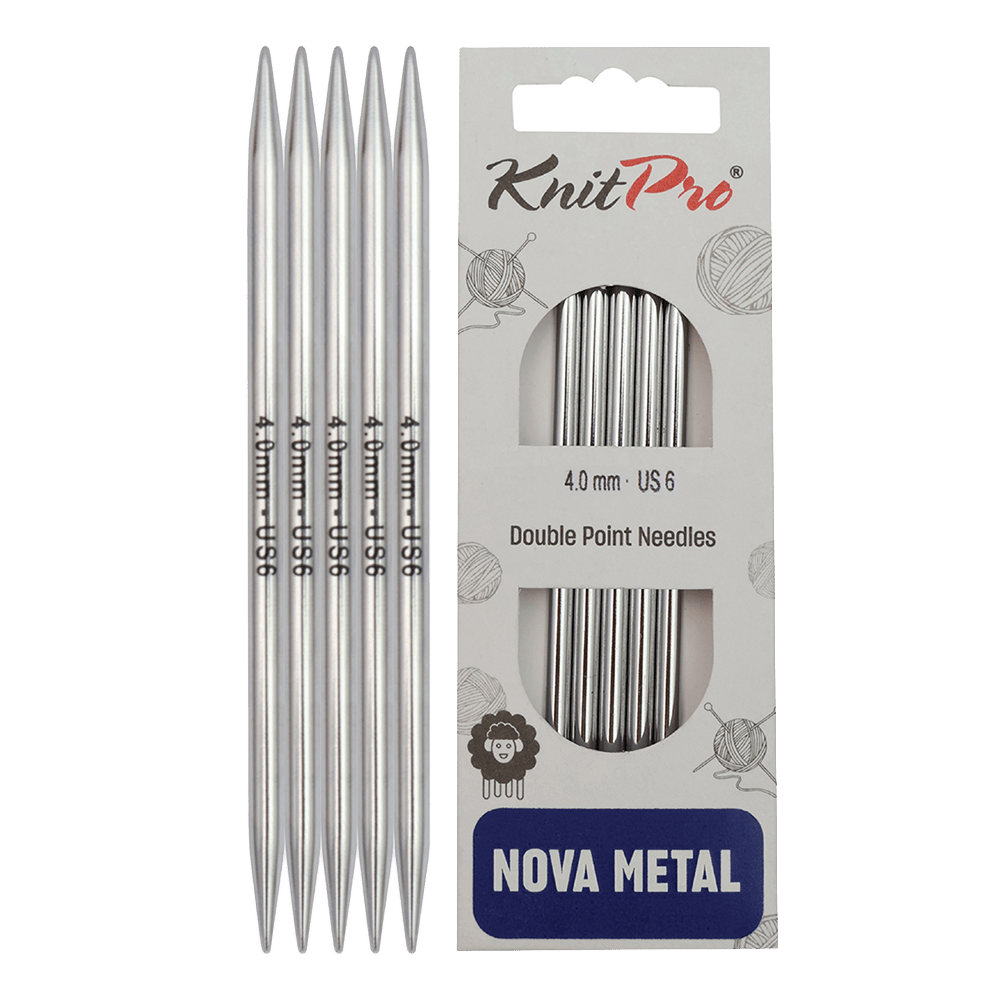 KnitPro Knitting Needles 10cm / 2.0mm KnitPro | Nova Metal | Double Pointed Knitting Needles