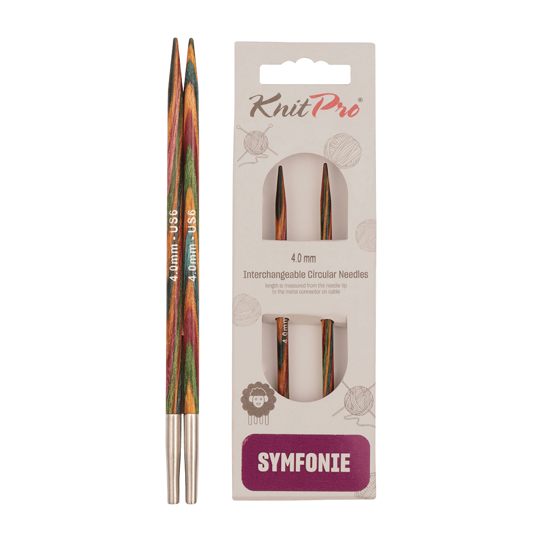 KnitPro Knitting Needles 13cm / 3.0mm KnitPro | Symfonie | Interchangeable Knitting Needle Tips