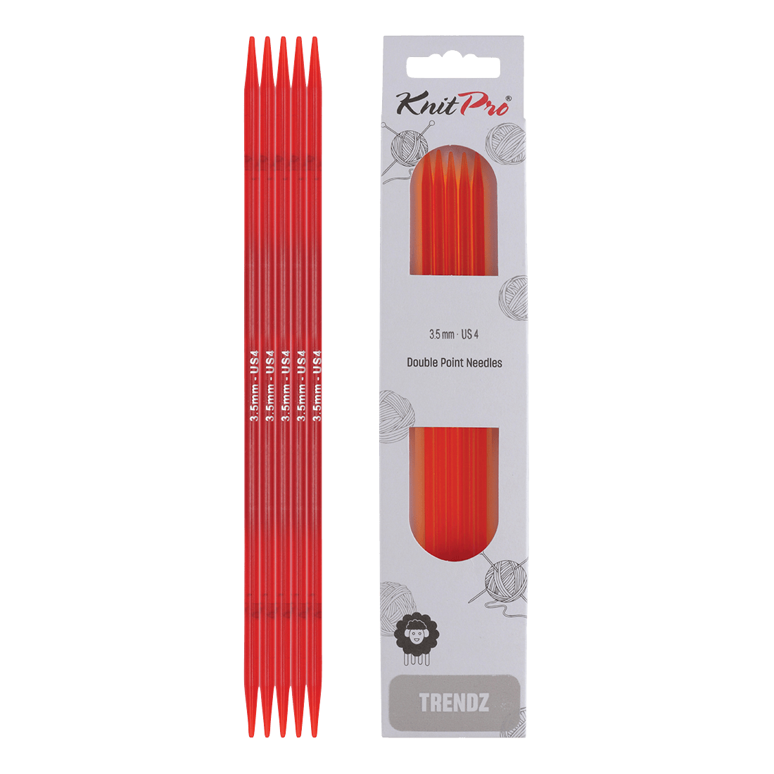 KnitPro Knitting Needles 15cm / 3.5mm KnitPro | Trendz | Double Pointed Knitting Needles