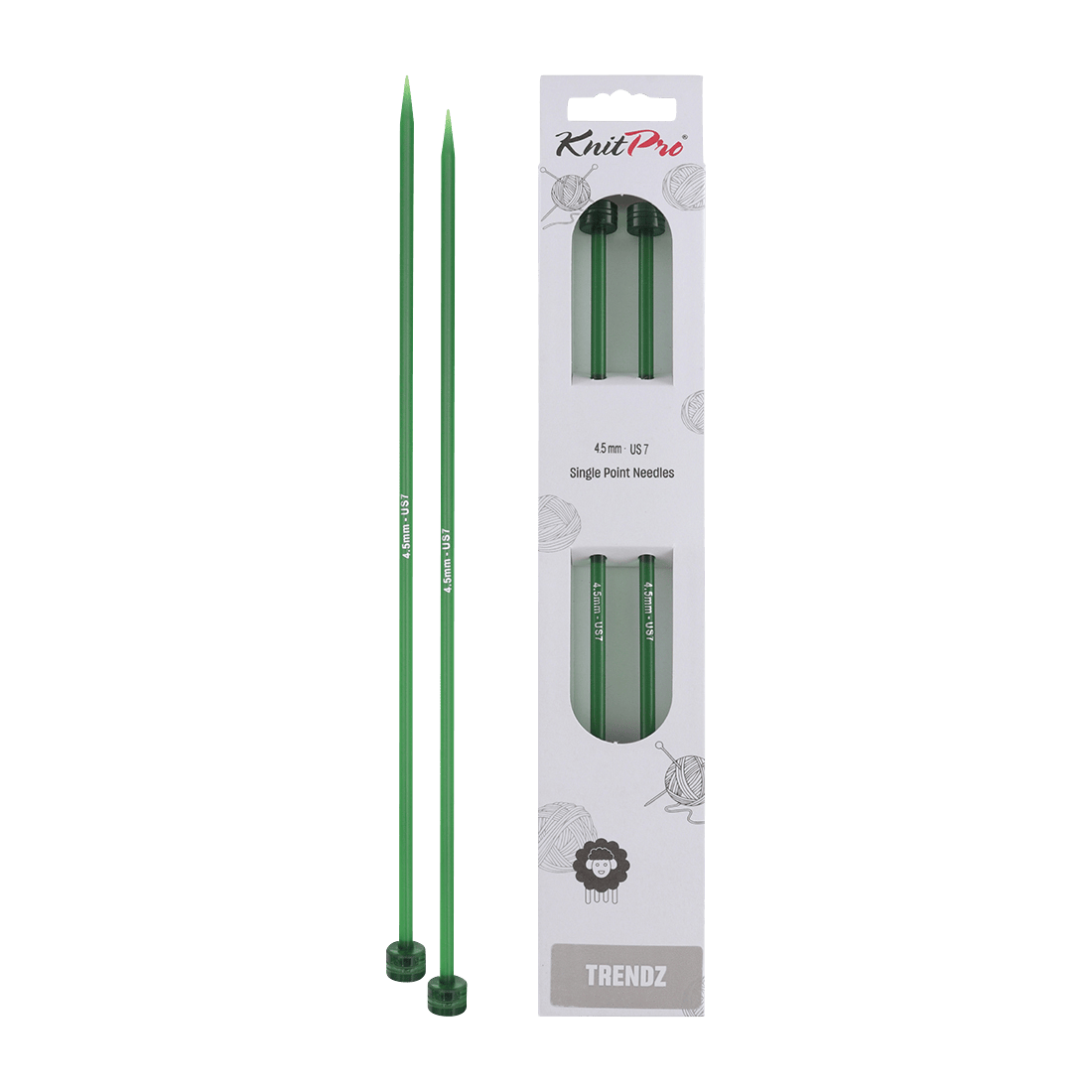 KnitPro Knitting Needles 15cm / 4.5mm KnitPro | Trendz | Single Pointed Knitting Needles