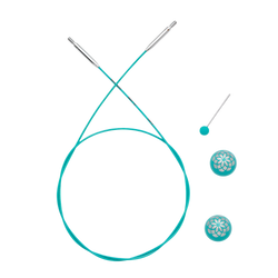 KnitPro Knitting Needles 20cm 360º Swivel Cable to make a IC 40cm needle The Mindful Collection | 360º Swivel Cables
