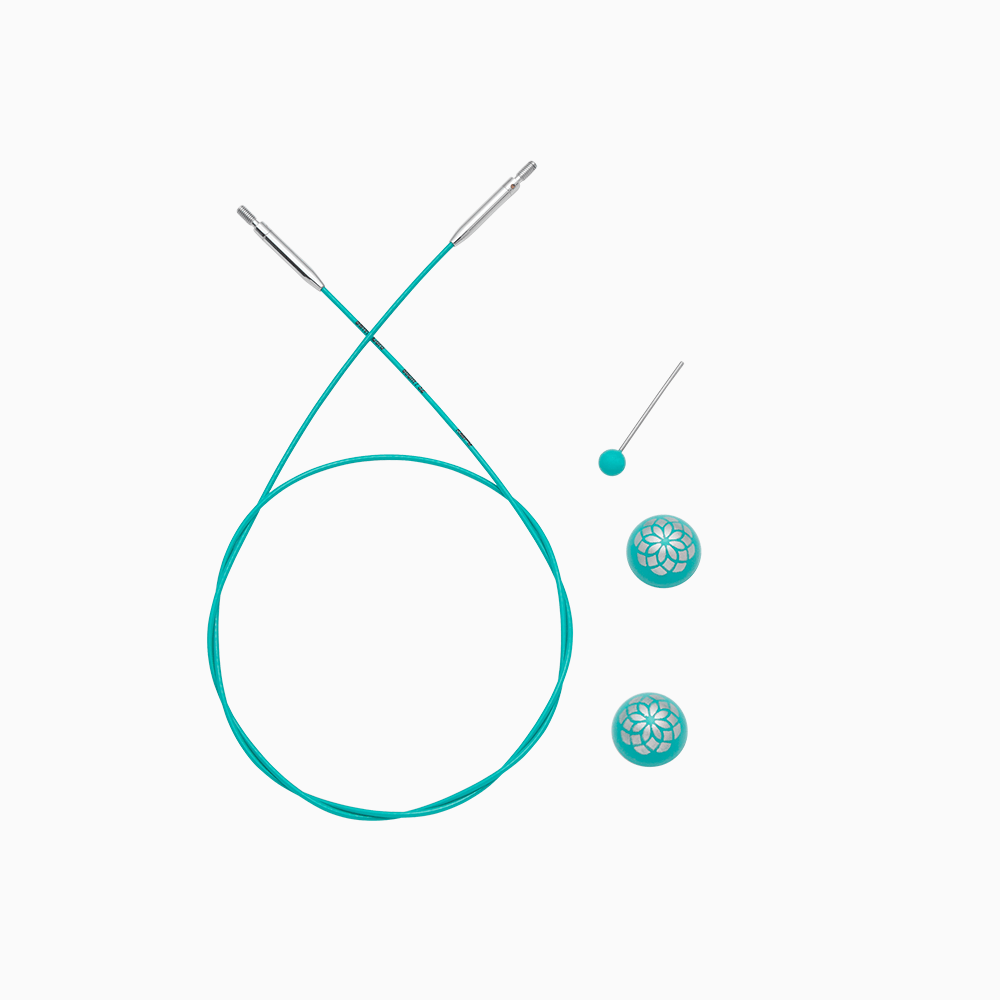 KnitPro Knitting Needles 20cm Cable to make a IC 40cm needle The Mindful Collection | Fixed Interchangeable Cables