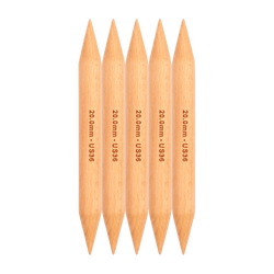 KnitPro Knitting Needles 20mm KnitPro | Jumbo Wood | 20cm Double Pointed Knitting Needles