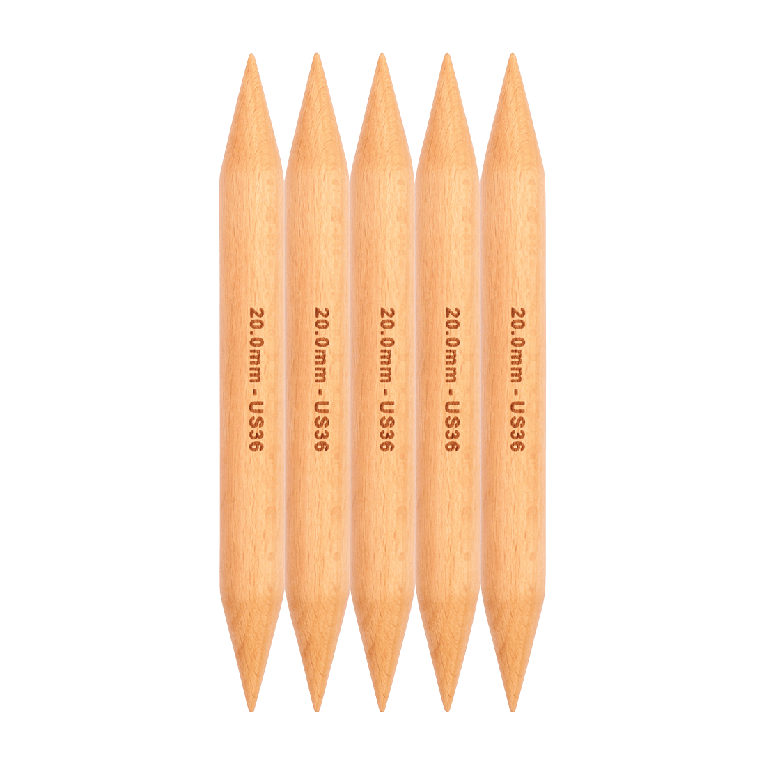 KnitPro Knitting Needles 20mm KnitPro | Jumbo Wood | 20cm Double Pointed Knitting Needles