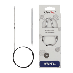 KnitPro Knitting Needles 25cm / 2.0mm KnitPro | Nova Metal | Fixed Circular Knitting Needles