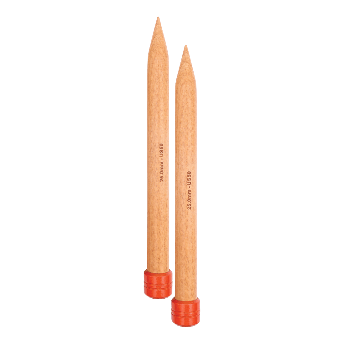 KnitPro Knitting Needles 25cm / 20.0mm KnitPro | Jumbo Wood | Single Pointed Knitting Needles